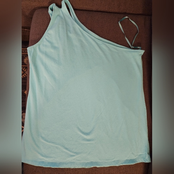 Torrid Plus Size 3 Foxy One Shoulder Cutout Top- Blue - Picture 4 of 8